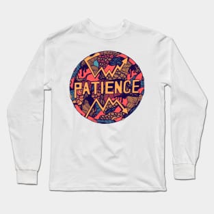 Retro Triad Circle of Patience Long Sleeve T-Shirt